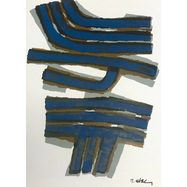 1965 Ubac Original Lithograph Signed Dm01155 Derriere Le Miroir For Sale