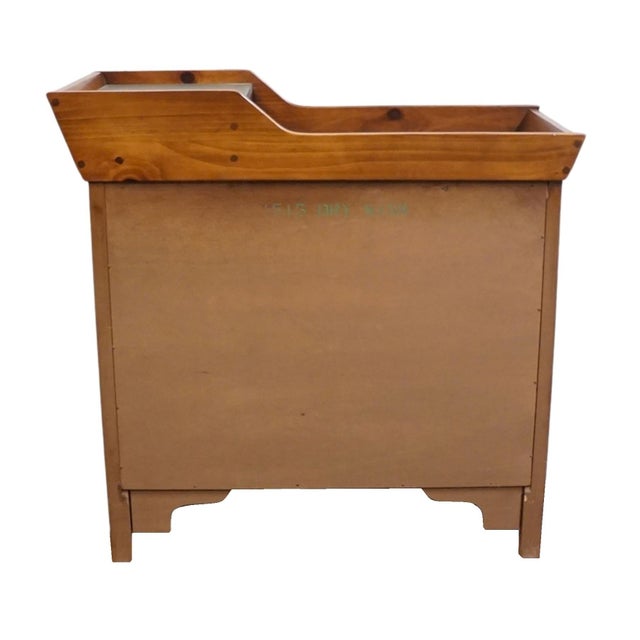 Link Taylor Pilgrim Pine Collection Rustic Country French 40" Dry Sink Server 1515 For Sale - Image 14 of 16