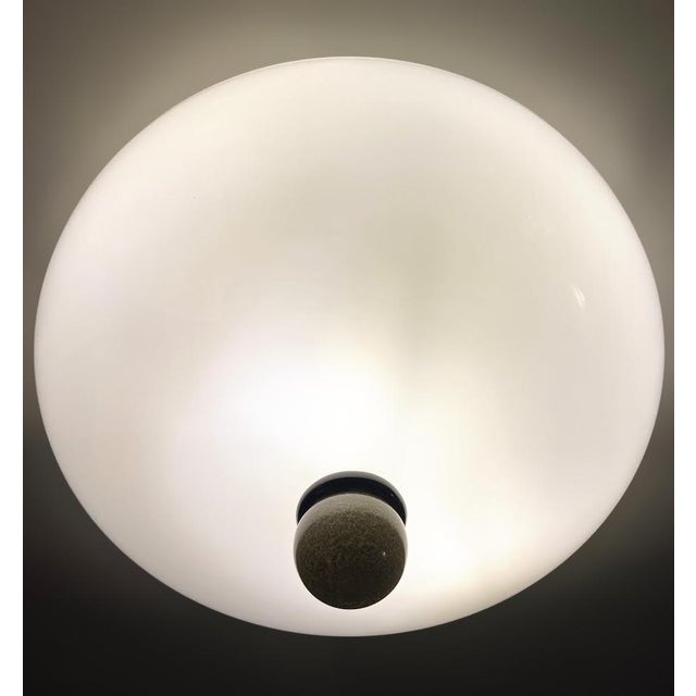 White 1960s Milky White Murano Flush Mount For Sale - Image 8 of 9