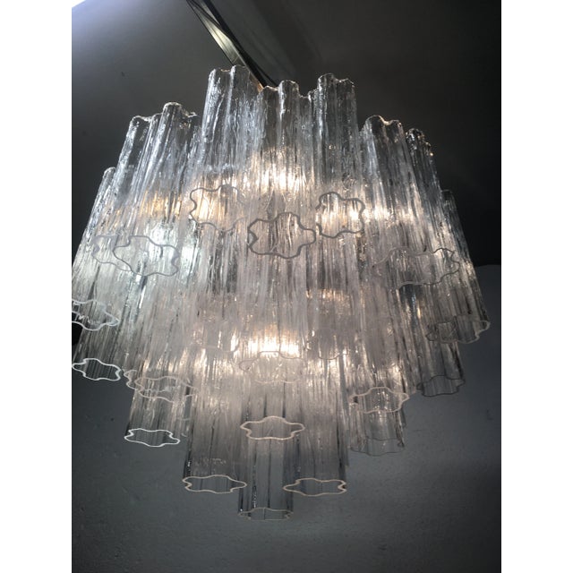 Glass Italian Sputnik Murano Glass "Tronchi" Chandelier For Sale - Image 7 of 9