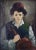 Portrait of Boy and Guitar Original oil by Angeli - Italy circa 1960 Classical portrait of a young boy ad his guitar by...