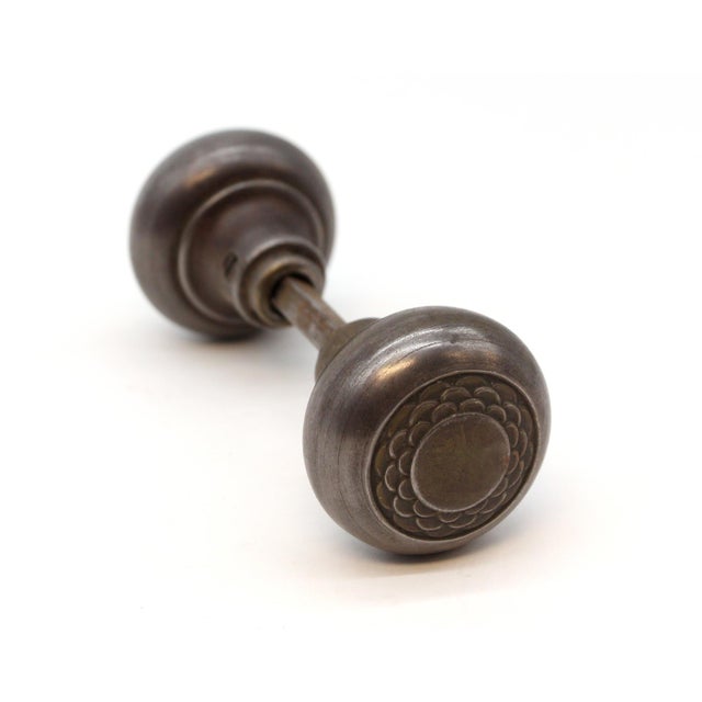 These Art Deco style radial door knobs were made by Sager in the 1935 catalog. It is part the M-15600 Eastwood group. Sold...