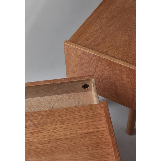 Oak Bedside Tables by Hans J. Wegner for Ry Møbelfabrik, Denmark, 1960s, Set of 2 For Sale - Image 17 of 18