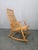 Brown Midcentury Wood and Rattan Rocking Chair, Denmark, 1960s For Sale - Image 8 of 12