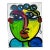 Abstract Portrait Painting by Peter Keil For Sale