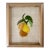 Embroidered Trio of Pears Fabric Art Wall Hanging For Sale