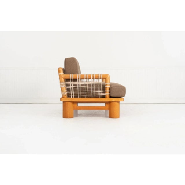 Light Yellow Karl Springer for Karl Springer, LTD Dowelwood Sofa1980c. For Sale - Image 8 of 18