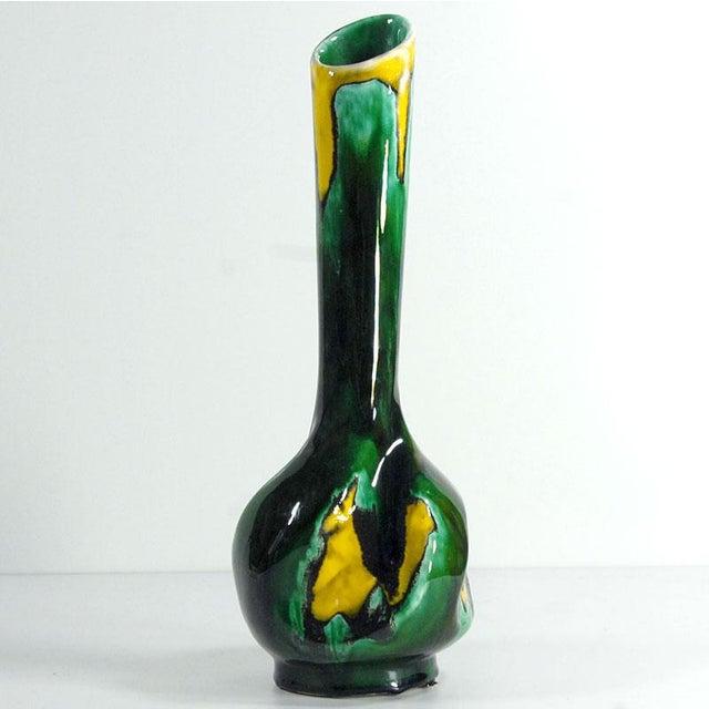 French Glazed Ceramic Vase from Vallayris, 1970s For Sale - Image 3 of 10