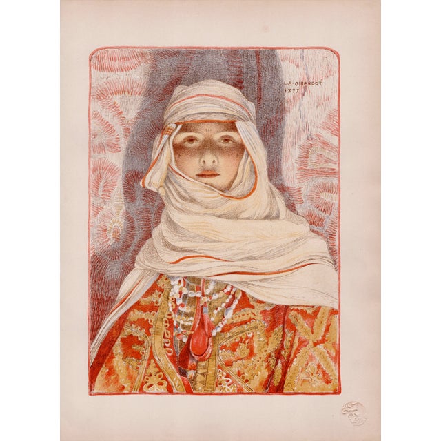 Louis-Auguste Girardot, Femme du Riff, 1897, Lithograph on Paper For Sale - Image 9 of 9