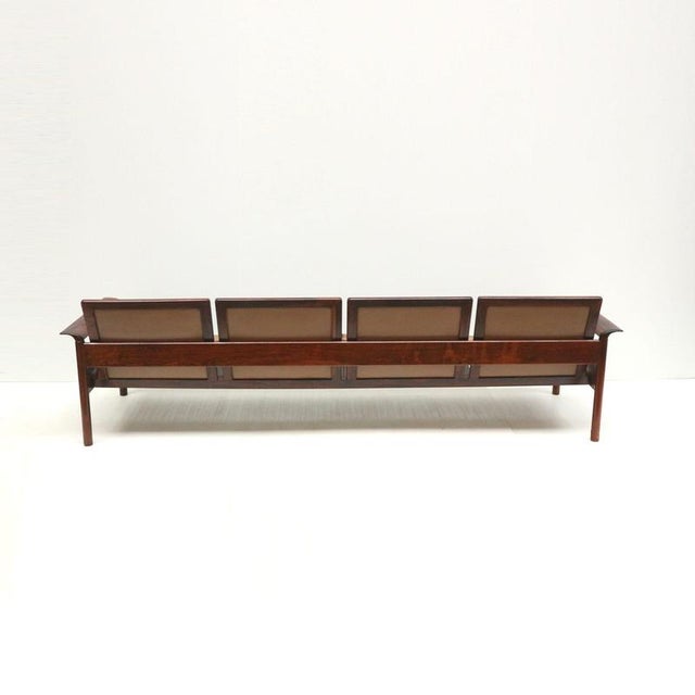 Vintage Rosewood 4-Seater Sofa from Leolux, 1960s For Sale - Image 9 of 11