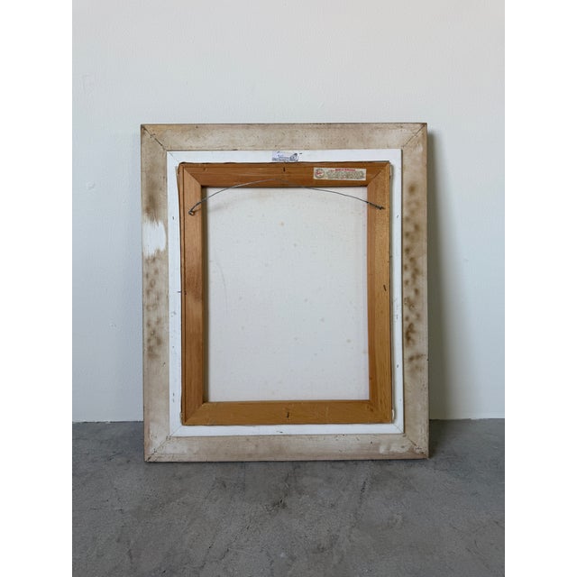 Vintage Mediterranean Villa Interior Oil Painting on Canvas – Framed For Sale - Image 12 of 12