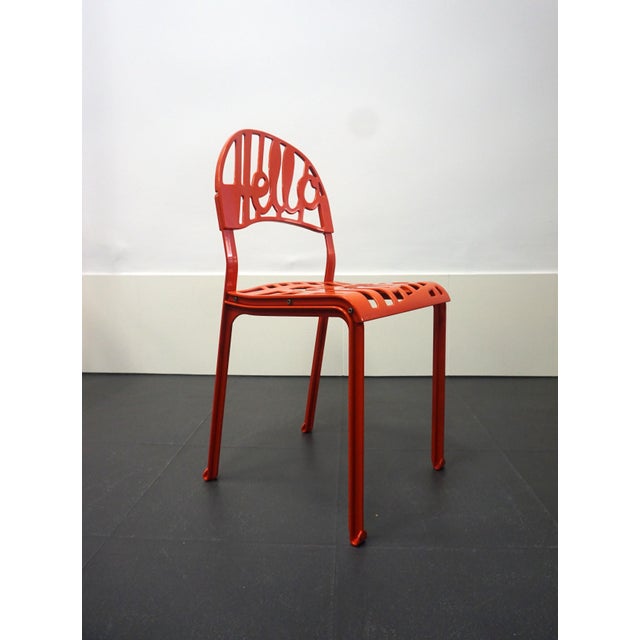 Red Hello There Chair by Jeremy Harvey for Artifort, 1970s For Sale - Image 8 of 10