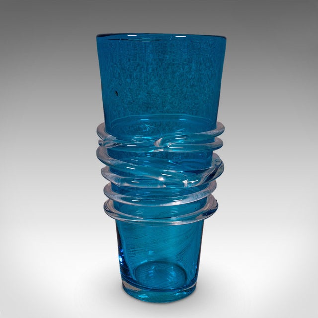 1970s Vintage Murano Display Vase, Italian, Art Glass, Flower Sleeve, Decorative Pot For Sale - Image 5 of 10