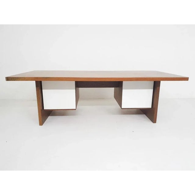 Wenge Desk attributed to T Spectrum, 1960s For Sale - Image 9 of 18