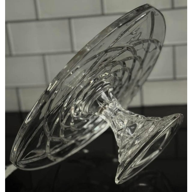 Mid-Century Modern 1960s Polish Studio Glass Pedestal Centerpiece For Sale - Image 3 of 3