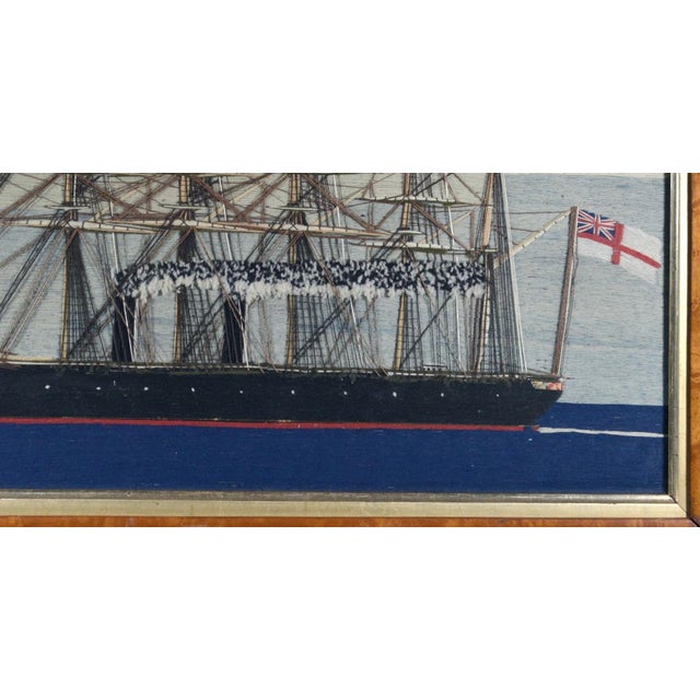 British Sailor’s Woolwork of a Royal Navy Five-Masted Ironclad HMS Minotaur in Her Trials Rig, Minotaur Class For Sale - Image 9 of 9