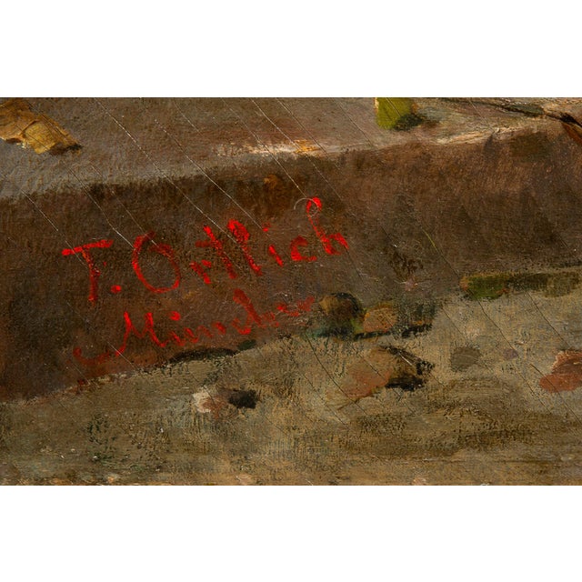 19th Century German Antique Oil Realist School Painting “The Blind Fiddler" For Sale - Image 10 of 12