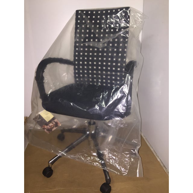 2000 - 2009 Vitra Ac 1 High Back Swivel Executive Armchair With Girard Fabric For Sale - Image 5 of 6