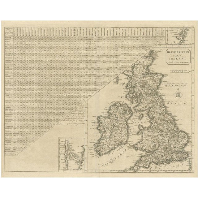 Antique Map of the British Isles, 1789 For Sale - Image 6 of 6