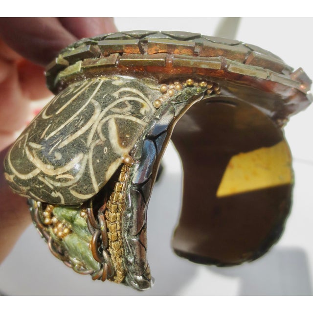 Wendy Gell Cuff Dated 1986 Size 6.15 For Sale - Image 11 of 11