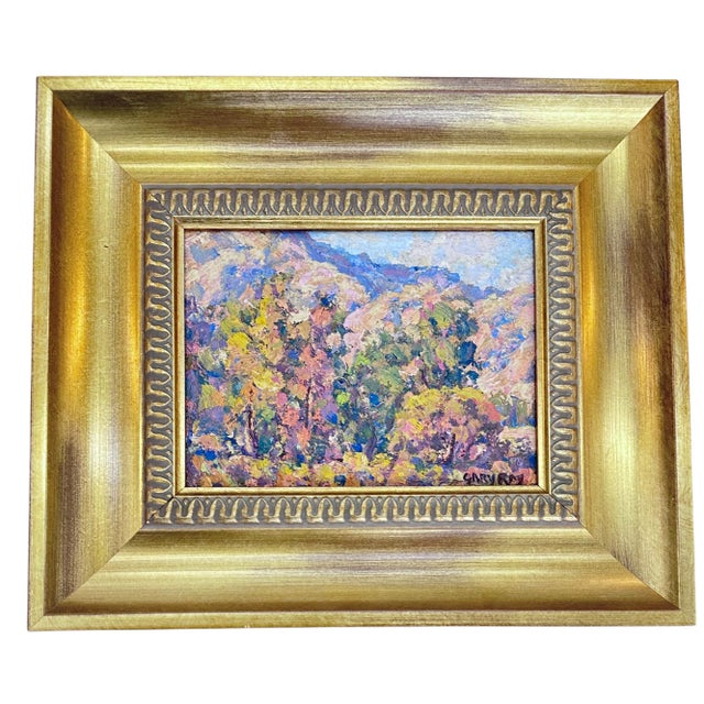 2000 - 2009 Gary Ray Fall Colors Mountain Landscape Oil Canvas Board For Sale - Image 5 of 10