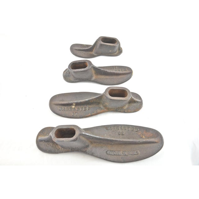 Cast Iron Cobbler Shoe Forms - Set of 4 | Chairish