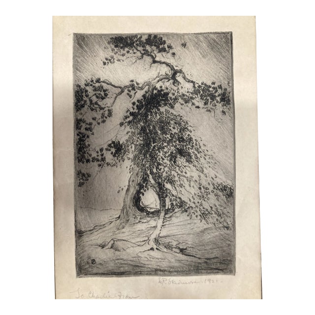 1921, Fine Pencil Drawing by L P Skidmore, a Passenger on the Rms Carpathia 7x12 For Sale