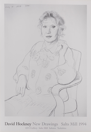 Celia Birtwell Poster after David Hockney