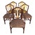English Regency Revival Mahogany and Gilt Shield-Back Dining Chairs, Set of Five, Circa 1930 For Sale - Image 10 of 18