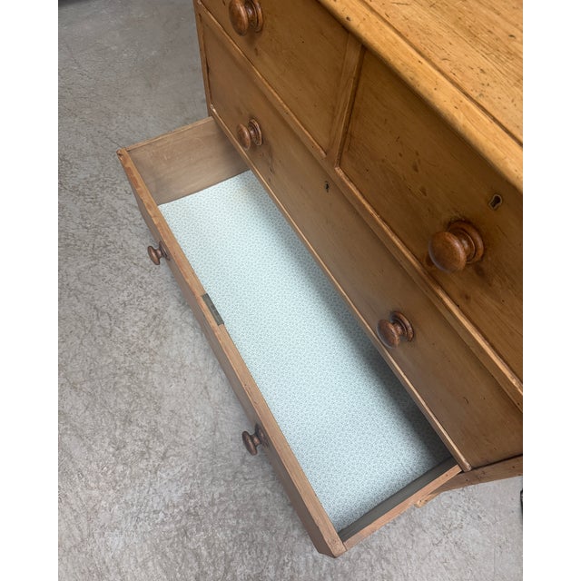 English Pine Chest of Drawers, 1920s For Sale - Image 12 of 14