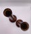 Mid 20th Century Vintage Mid-Century Brazilian Rosewood Candlestick Holders- a Pair For Sale - Image 5 of 5