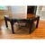 Offered is a mahogany octagon shaped coffee table by Kindel furniture. This piece features painted chinoiserie details and...