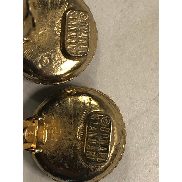 1970s Donald Stannard Lapis Lazulli Clip on Earrings, Pair For Sale - Image 9 of 9