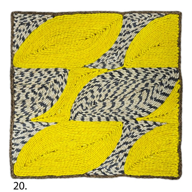 Natural Abaca Premium Fiber Rugs in Colors 2x2Ft. For Sale - Image 10 of 12