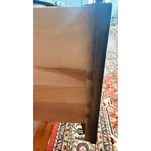 1970s Monumental Mastercraft Burl Wood & Black Marble Console Table, 80” For Sale - Image 11 of 16