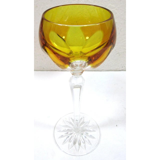 1990s Fabergé Lausanne Crystal Wine Glasses in Presentation Case - Set of Six For Sale - Image 10 of 18