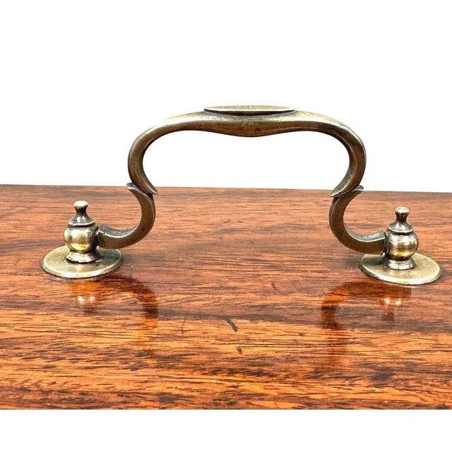 18th Century Padouk Wood Tea Caddy, 1770 For Sale - Image 10 of 12