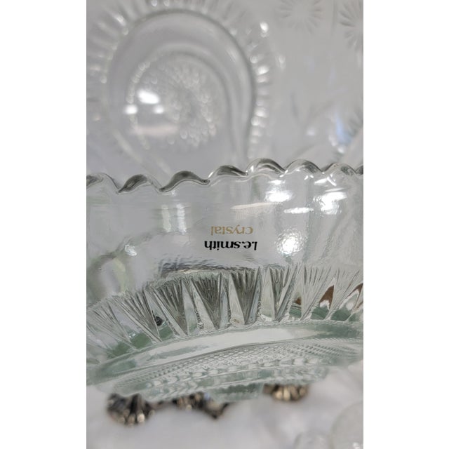 Vintage l.e. Smith Punch Bowl Set With 8 Cups For Sale - Image 4 of 18