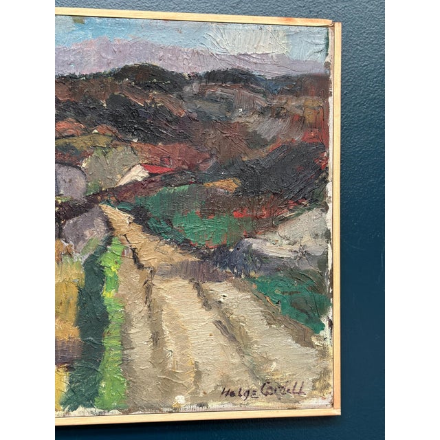 Helge Cardell, Scandinavian Landscape, 1950s, Oil on Panel, Framed For Sale - Image 16 of 18