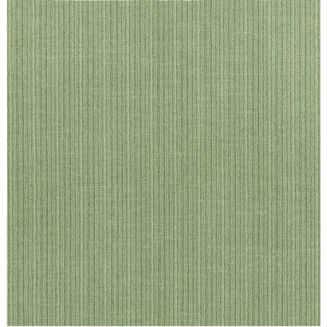 Schumacher Antique Strie Velvet Fabric in Aloe For Sale