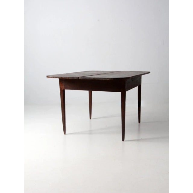 Early 20th Century Antique Wooden Plank Top Table For Sale - Image 5 of 13