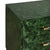 Contemporary Matthew Izzo Home Amber Green Burl Wood Three Drawer Side Table For Sale - Image 3 of 7