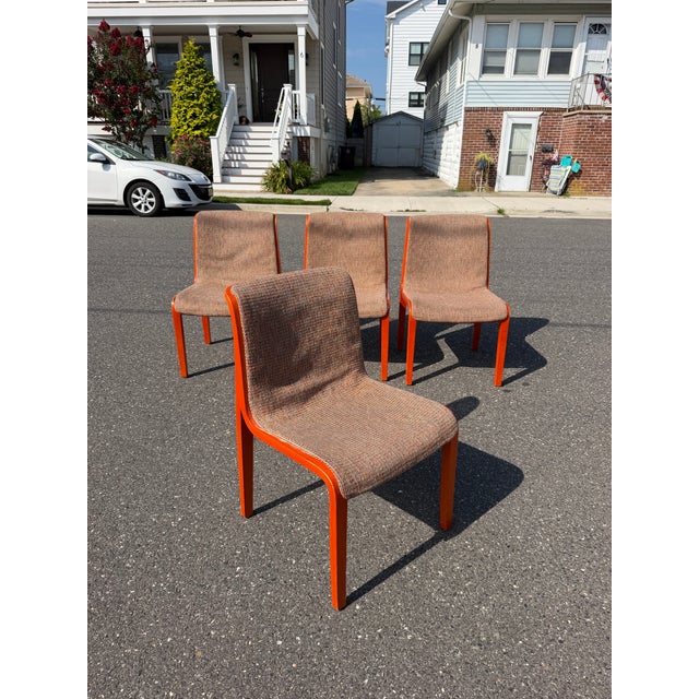 1970s Knoll Bill Stephens Bent Wood Dining Chairs For Sale - Image 10 of 10