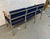 Mid-Century Vintage Chrome Three Seat Airport Bench For Sale - Image 12 of 14