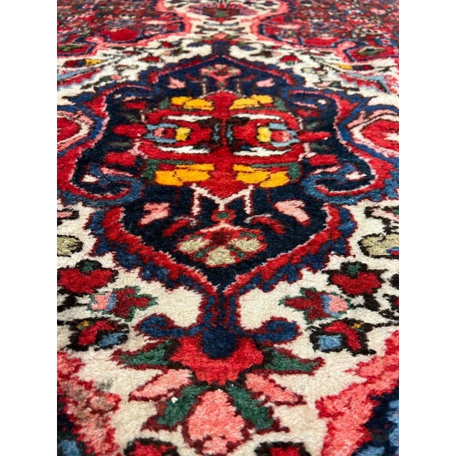 Traditional Fine Hand Knotted Persian Antique Hossin Abad Rug For Sale - Image 3 of 13