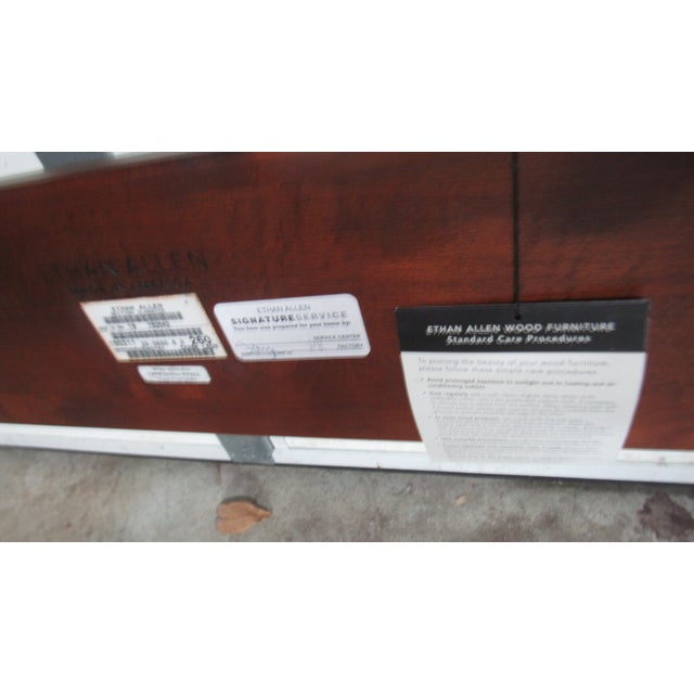 Brown 1980s Ethan Allen British Classics King Poster Bed Cherry For Sale - Image 8 of 8