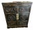 Vintage Chinese Chinoiserie Black Lacquer Wine & Bar Cabinet For Sale