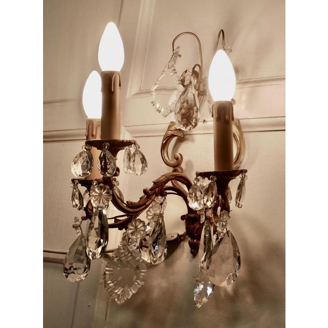 French Triple Wall Lights, 1920, Set of 2 For Sale - Image 11 of 12