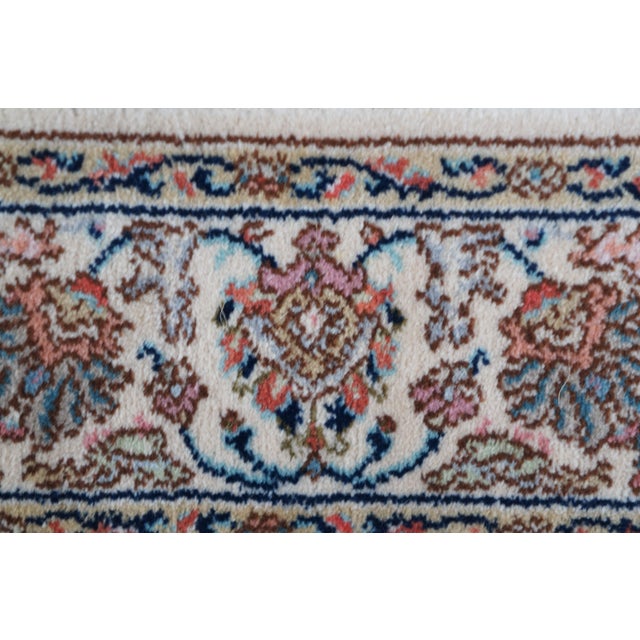 Tan Karastan 100% Wool Floral Palmette Animal 738 Area Rug Carpet Mat 4' X 6' For Sale - Image 8 of 13