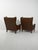 1950s Danish Armchairs in Dark Brown Leather, 1950s, Set of 2 For Sale - Image 5 of 13